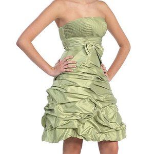 NWT MayQueen Ruched Prom Dress & Shawl size 10 Strapless or Spaghetti Straps